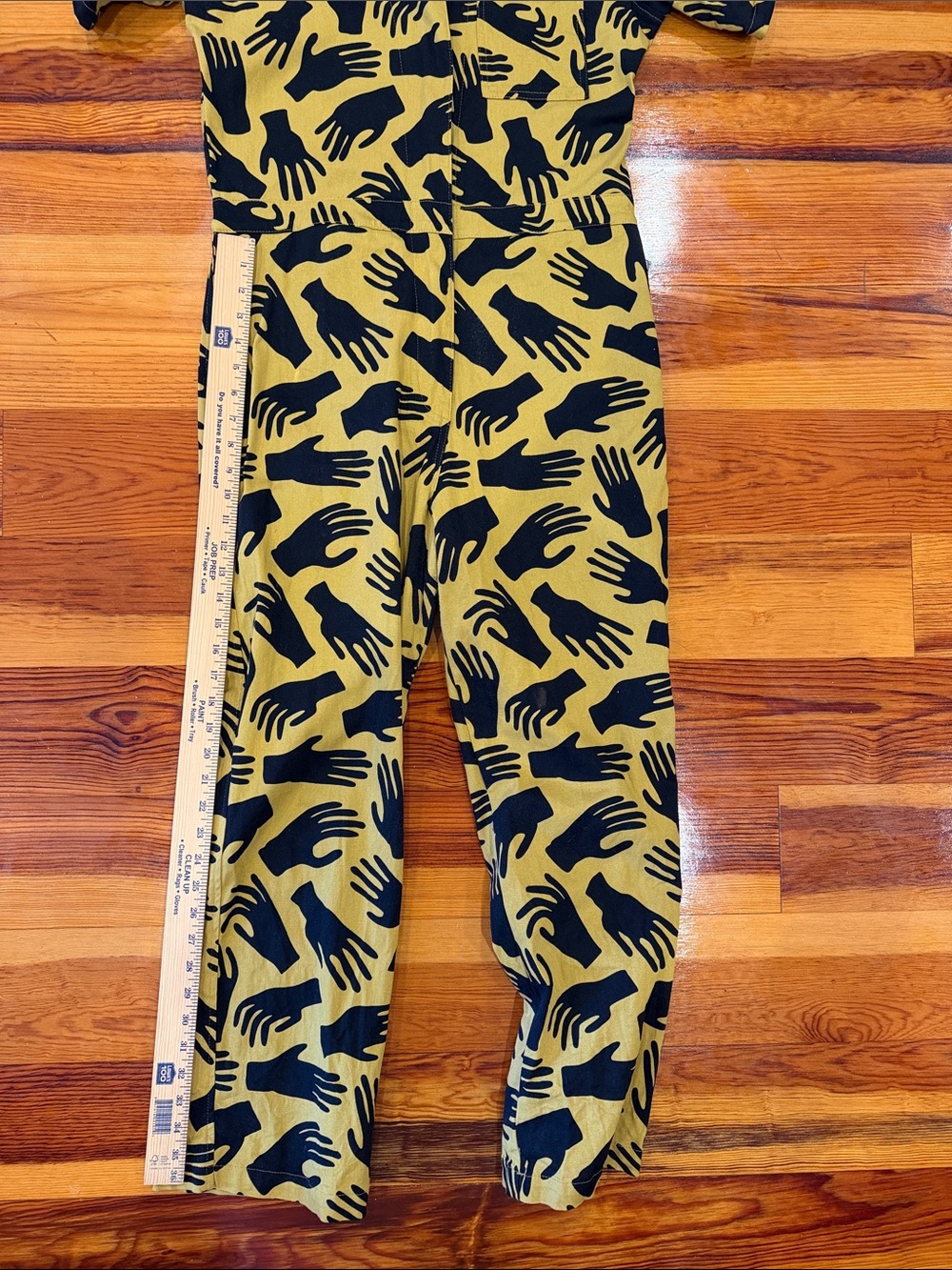 Nooworks Yellow & Black Hand-Print Jumpsuit - Picture 7 of 9